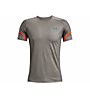 Under Armour UA Rush 2.0 Emboss - T-shirt fitness - uomo, Grey
