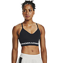 Under Armour Seamless Low Long - reggiseno sportivo a basso impatto - donna, Black/White
