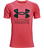 Under Armour UA Tech™ Hybrid PRT Fill SS - T-shirt - Kinder, Red/Black