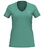 Under Armour Damen T-Shirt mit V-Ausschnitt UA Tech, Green/Grey