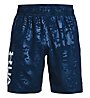 Under Armour UA Woven Emboss Shorts - Trainingshort - Herren, Dark Blue/White