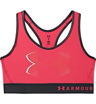 Under Armour Under Armour Mid Big Logo - reggiseno sportivo, Red