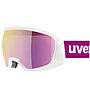 Uvex Contest FM - Skimaske, White/Pink