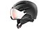 Uvex Hlmt 600 Visor - casco sci alpino, Black Mat