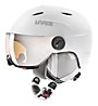 Uvex Visor Pro - casco da sci - bambino, White Mat