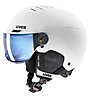 Uvex Rocket Jr. Visor - casco sci alpino - bambino, White