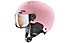 Uvex Rocket Jr. Visor - casco sci alpino - bambino, Pink