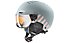 Uvex Rocket Jr. Visor - casco sci alpino - bambino, Grey