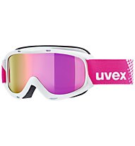 Uvex Slider FM JR - Skibrille - Kinder, White/Pink