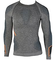 Uyn Ambityon Melange - maglietta tecnica a maniche lunghe - uomo, Black/Orange