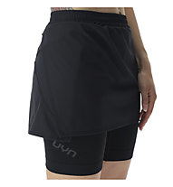 Uyn Exceleration 2in1 Skirt - Laufrock - Damen, Black