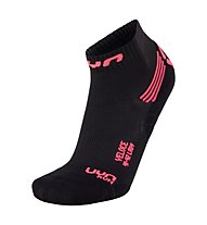 Uyn Veloce - calzini corti running - donna, Black/Pink