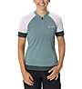 Vaude Altissimo Q-Zip Shirt W - maglia ciclismo - donna, Light Green/White
