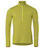 Vaude Livigno Halfzip II - pullover in pile con zip - uomo, Light Green/Yellow