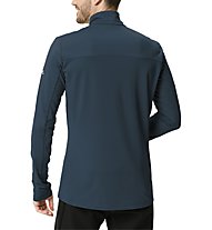 Vaude Livigno Halfzip II - pullover in pile con zip - uomo, Dark Blue/White