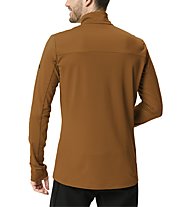 Vaude Livigno Halfzip II - pullover in pile con zip - uomo, Dark Orange