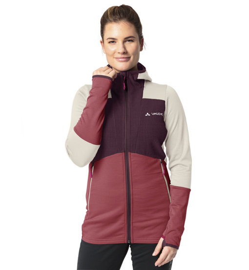 Vaude Monviso Hooded Grid W - felpa in pile - donna. Taglia I42 D38