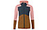 Vaude Monviso Hooded Grid W - Fleecjacke - Damen, Blue/Brown/Pink