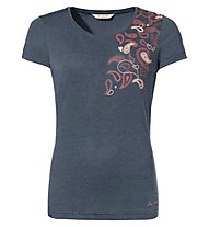Vaude Skomer Print II - T-shirt - Damen, Dark Blue