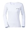 Vaude W Brand LS - Langarmshirt - Damen, White
