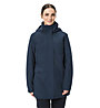 Vaude W's Skomer Wool - giacca con cappuccio - donna, Blue