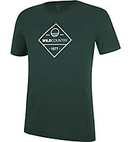 Wild Country Flow M - Herren-Kletter-T-Shirt, Dark Green/White