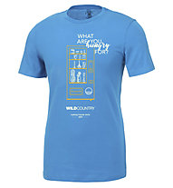 Wild Country Flow M - T-shirt arrampicata - uomo, Light Blue/Orange