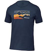 Wild Country Flow M - T-shirt arrampicata - uomo, Dark Blue/Multicolor