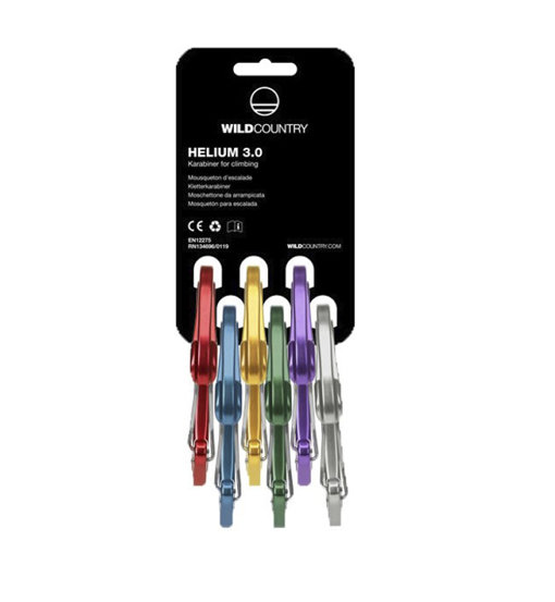 Wild Country Helium 3.0 Rack 6 Pack - set moschettoni