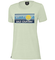 Wild Country Stamina W- Damen-T-Shirt, Light Green/Blue