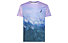Wild Tee Aiguille du Midi - Trailrunningshirt - Herren, Green/Pink/Blue