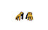 Woom Tens - guanti ciclismo - bambini, Yellow