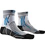 X-Socks Run Speed Two - calzini running, Light Grey/Light Blue