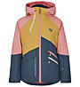 Ziener Aruma JR – giacca da sci – bambina, Yellow/Blue/Pink