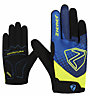 Ziener Colja Long - guanti MTB - bambino, Light Blue/Yellow